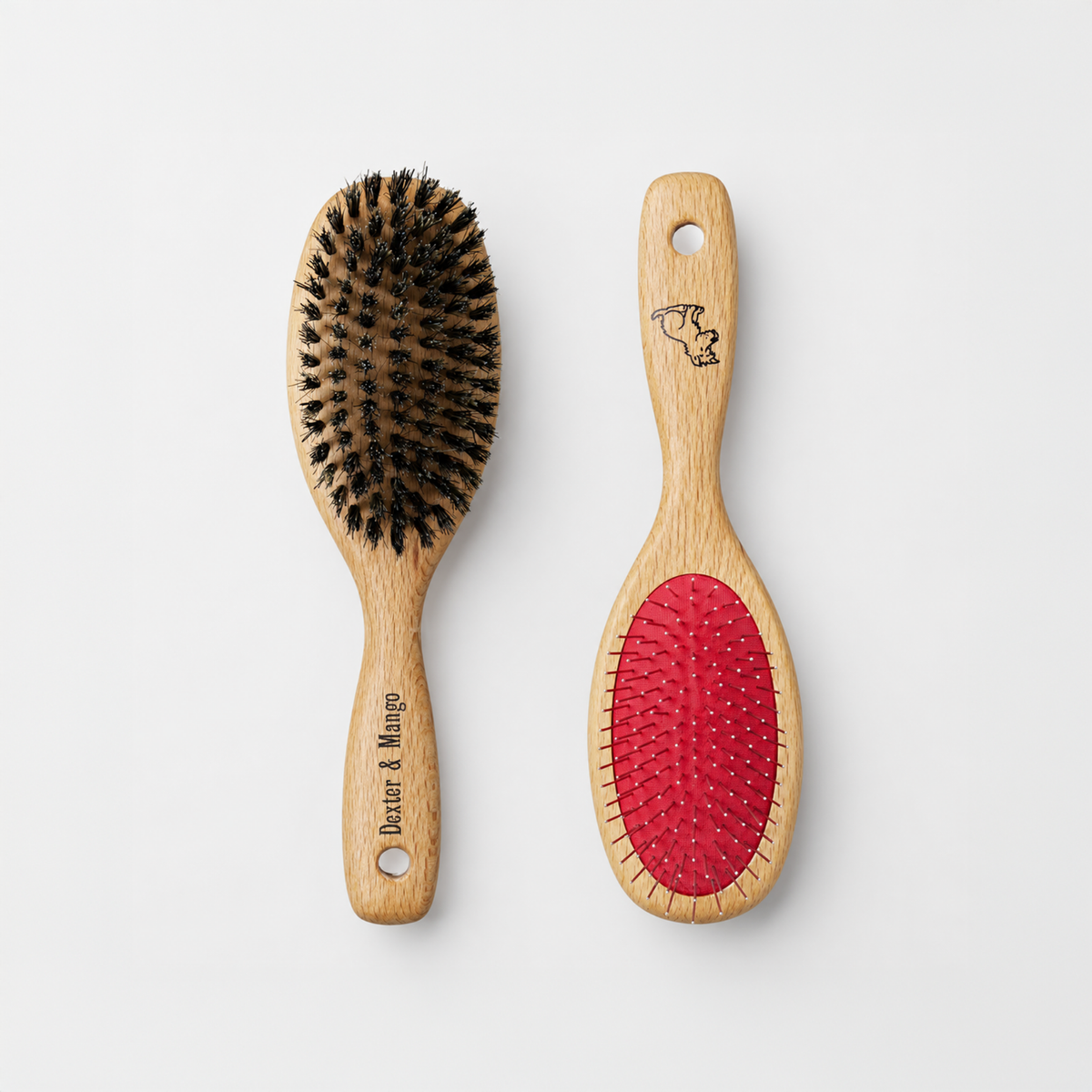 Brosse double face en bois de hêtre