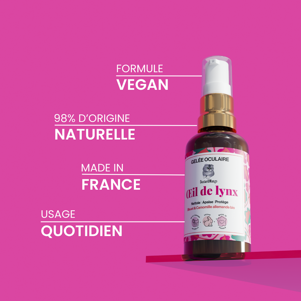 Œil de Lynx : Gelée oculaire pour chat