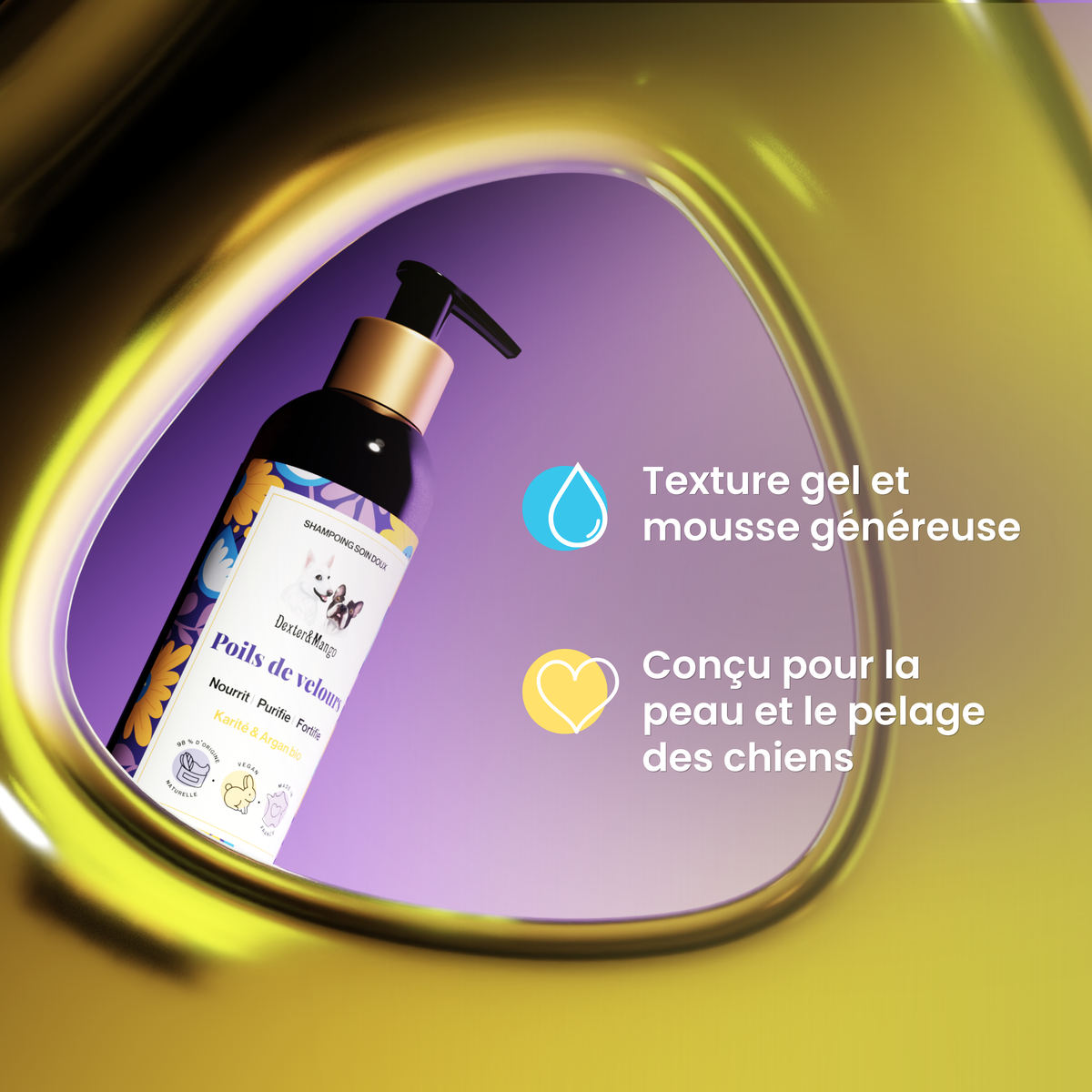 Shampoing Poils de velours : Soin doux