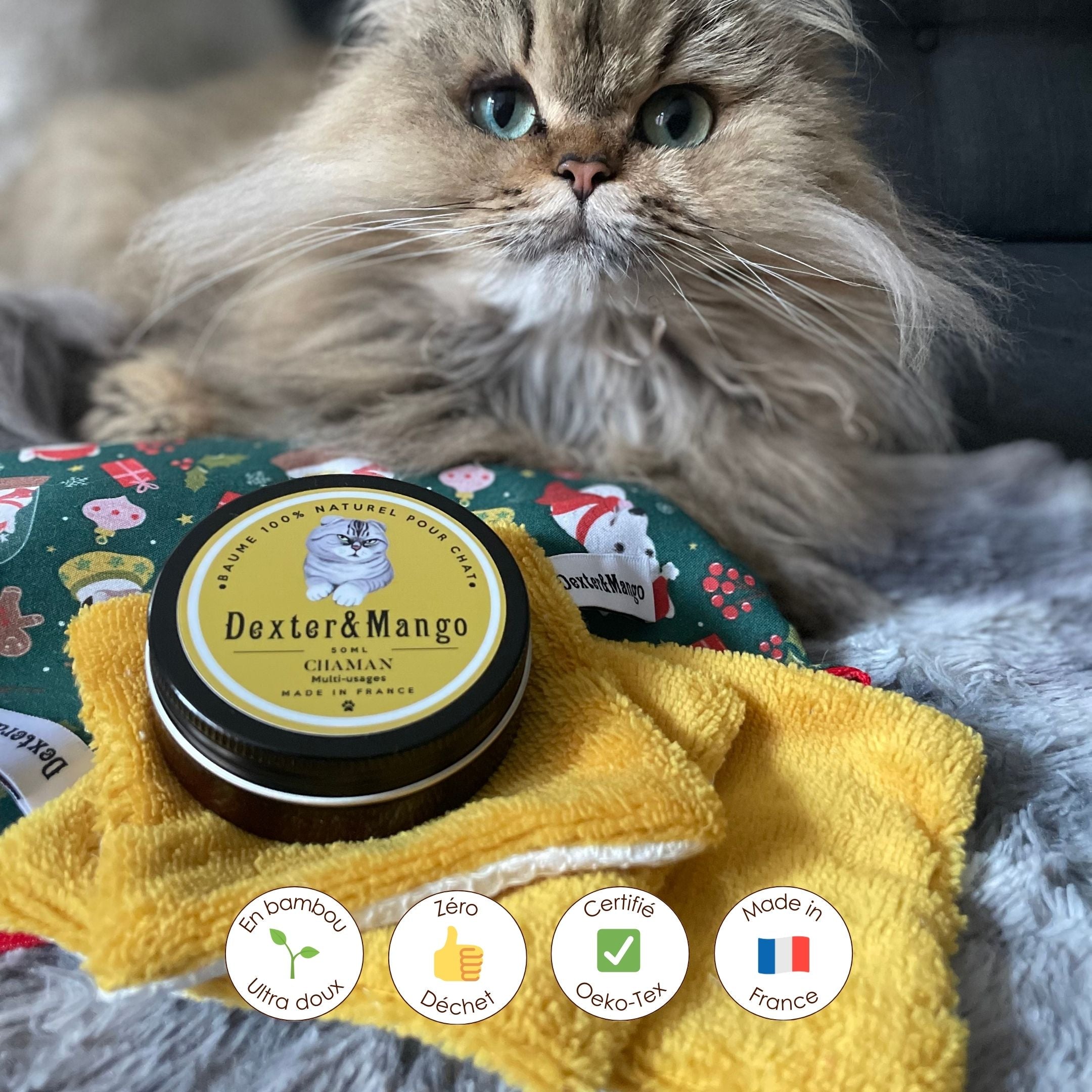 Lingettes lavables 2 en 1 ocre