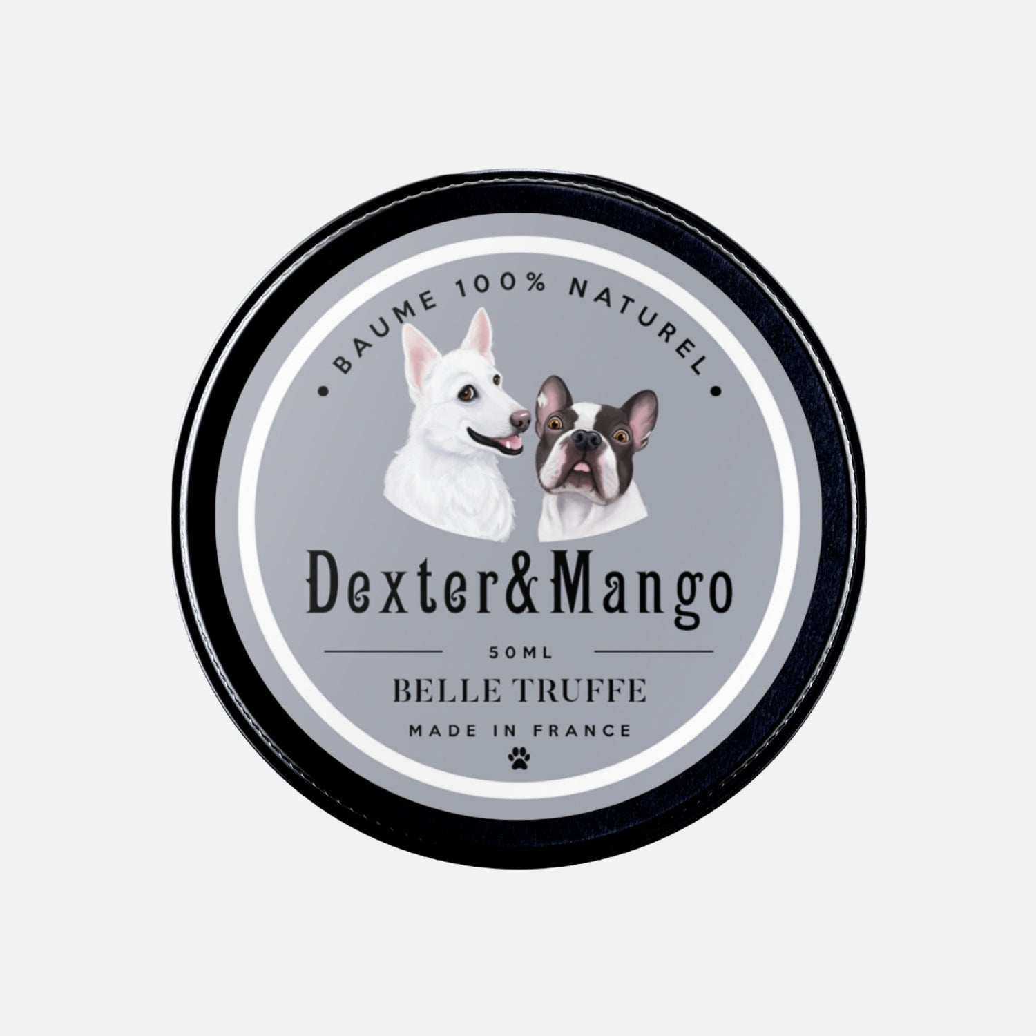 Baume Belle Truffe Dexter & Mango en pot 50 ml, soin naturel pour truffe de chien