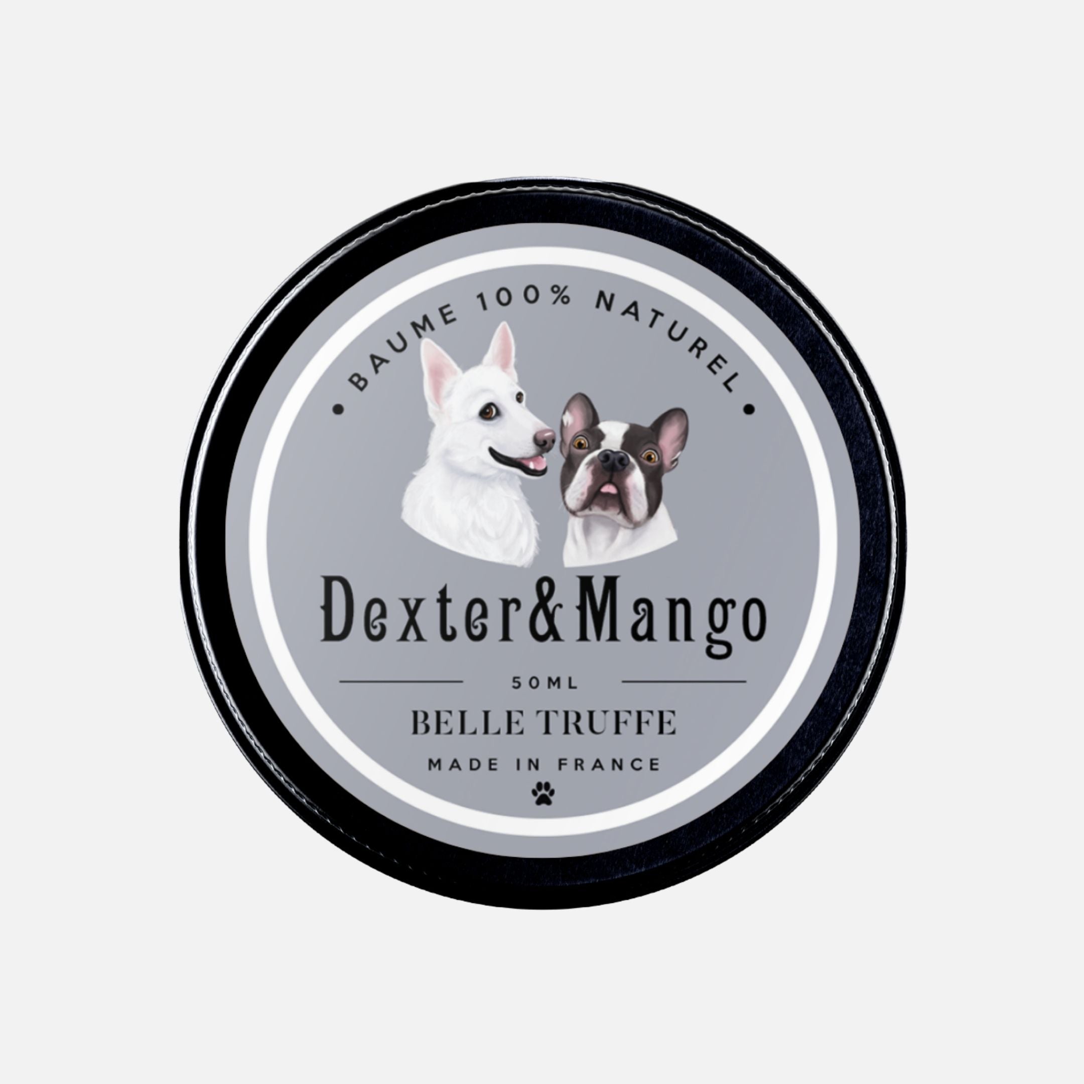 Baume Belle Truffe Dexter & Mango en pot 50 ml, soin naturel pour truffe de chien