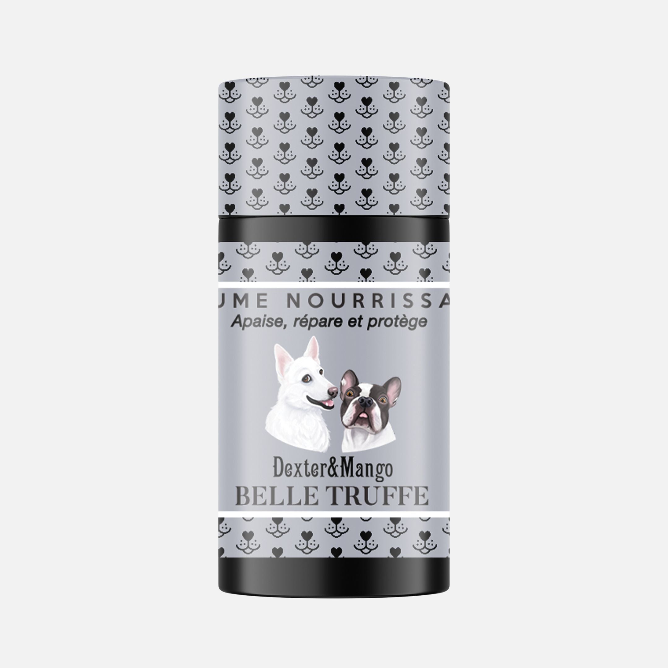 Stick Belle Truffe de Dexter & Mango, un baume nourrissant et protecteur pour truffes de chiens abîmées.
