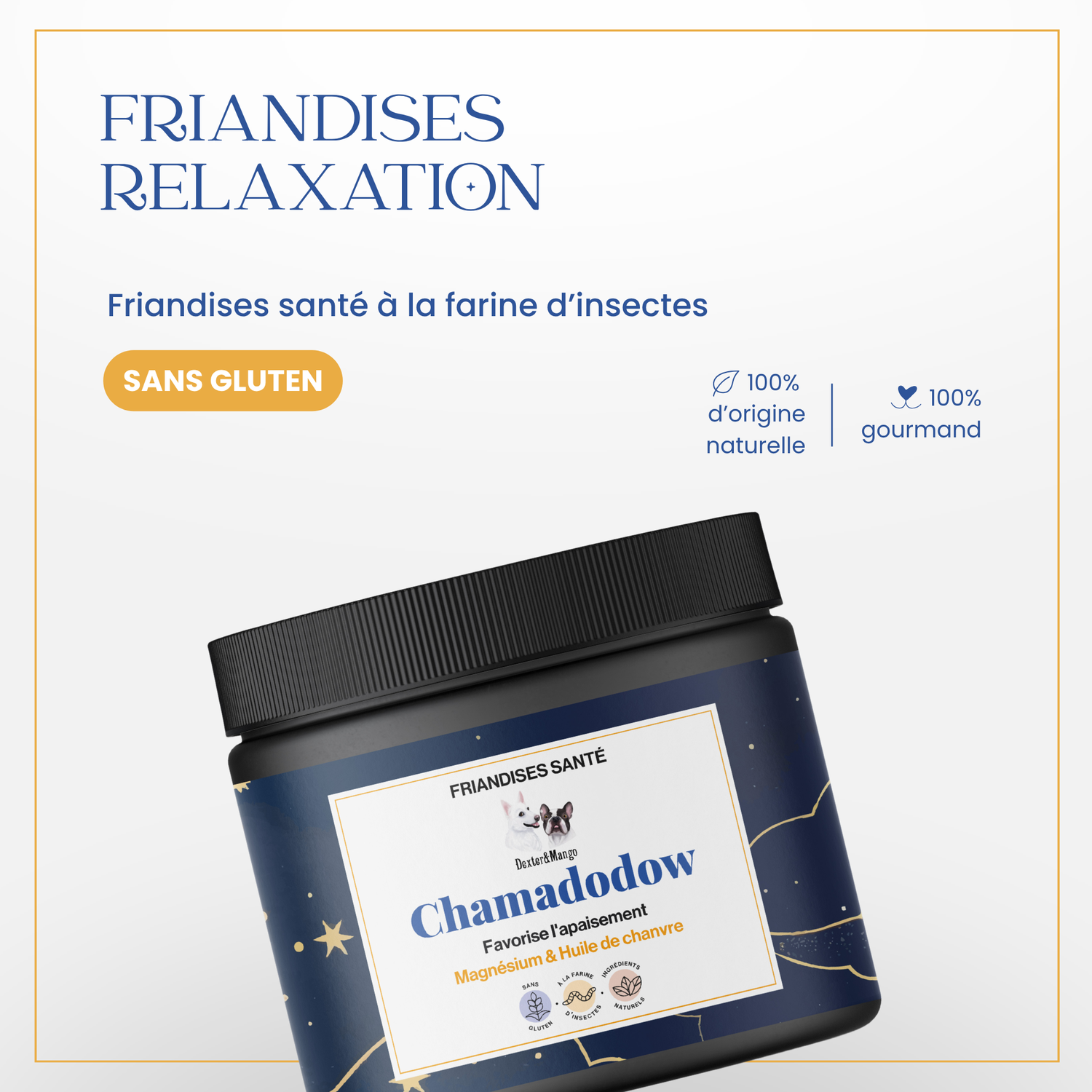 Anti-stress chien : Friandises santé Chamadodow