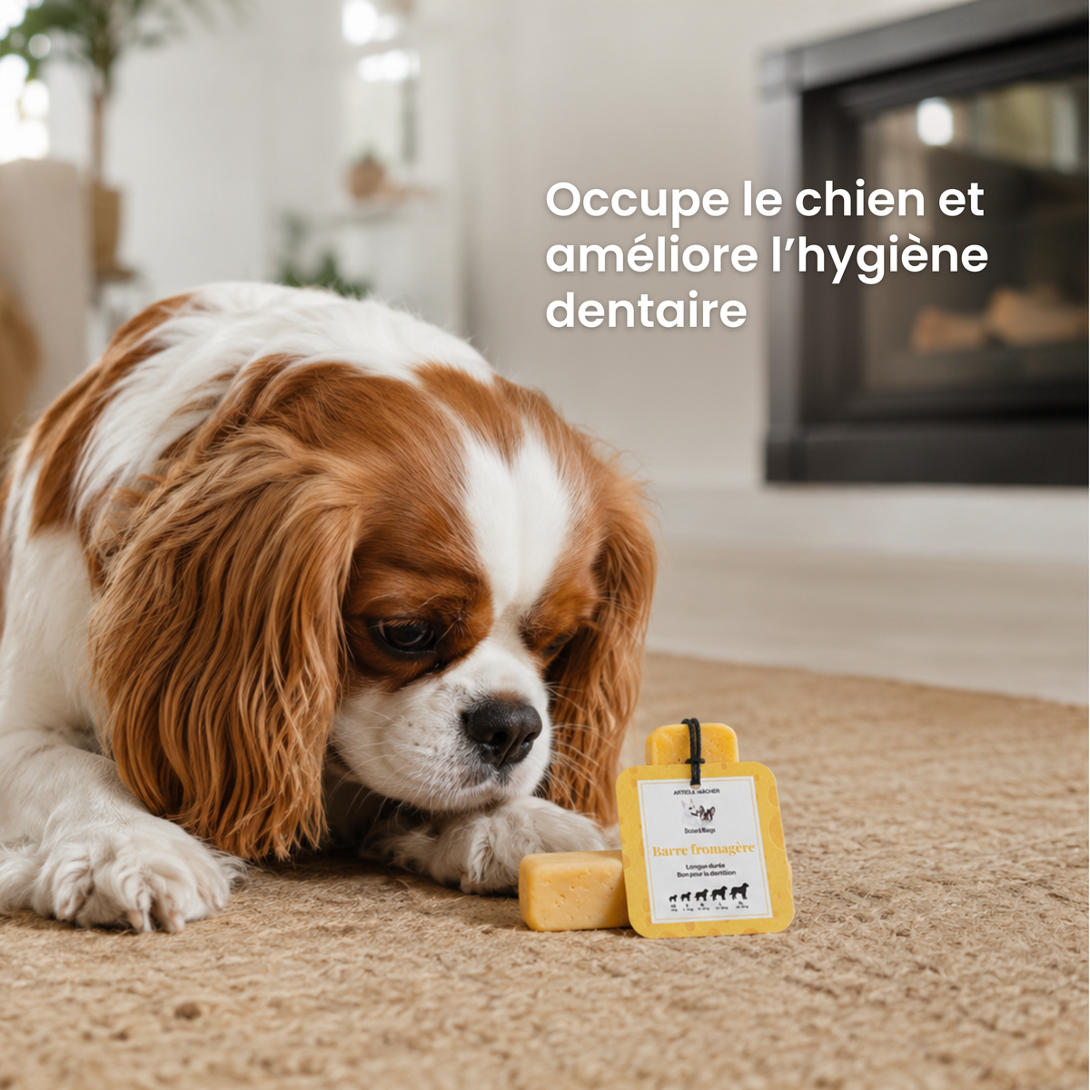 Barre fromagère : La mastication longue durée pour chien