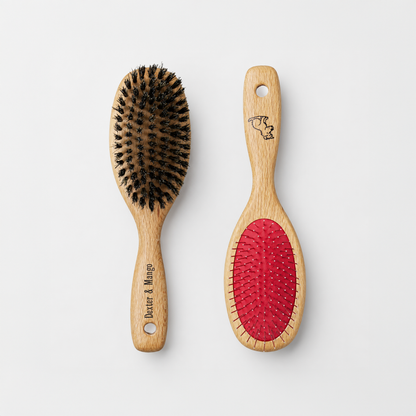 Brosse double face en bois de hêtre
