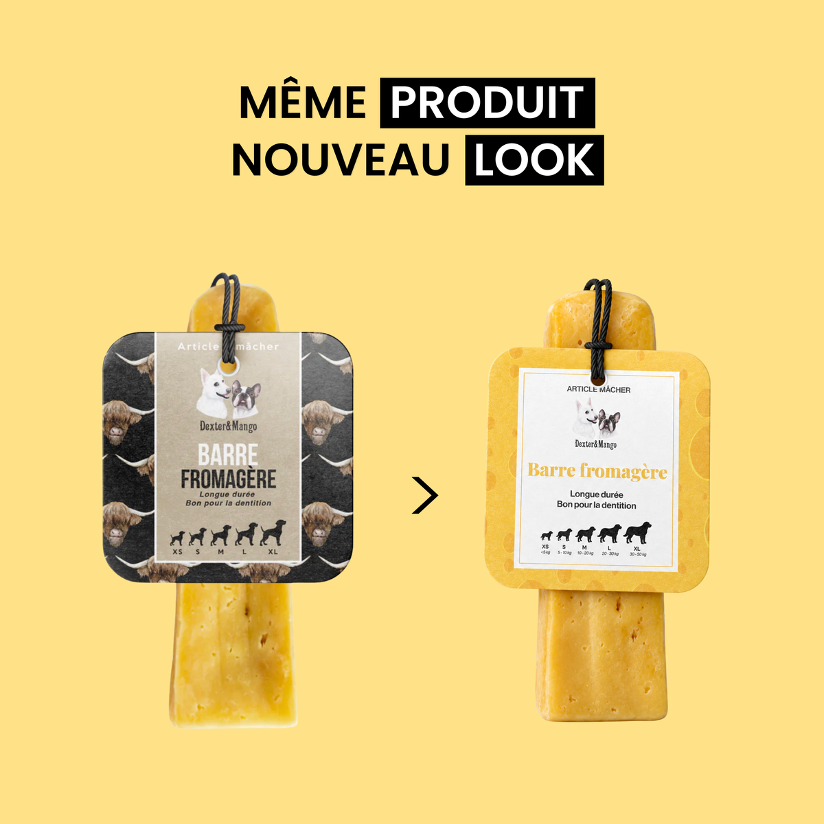 Barre fromagère : La mastication longue durée pour chien