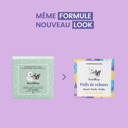 Shampoing Poils de velours solide : Soin doux