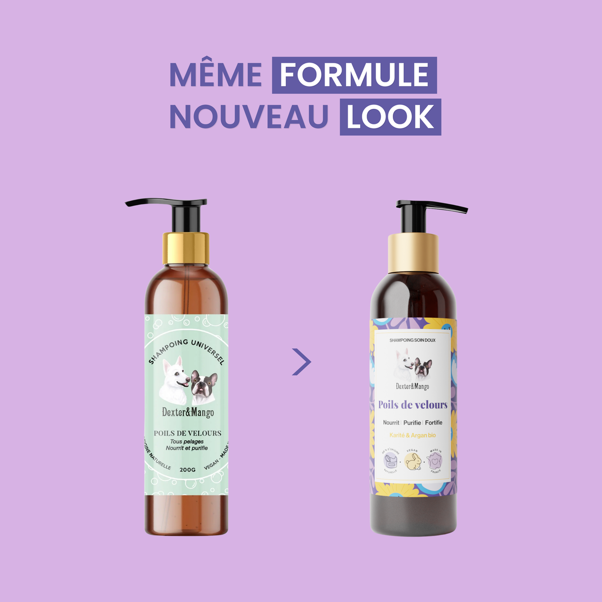 Shampoing Poils de velours : Soin doux