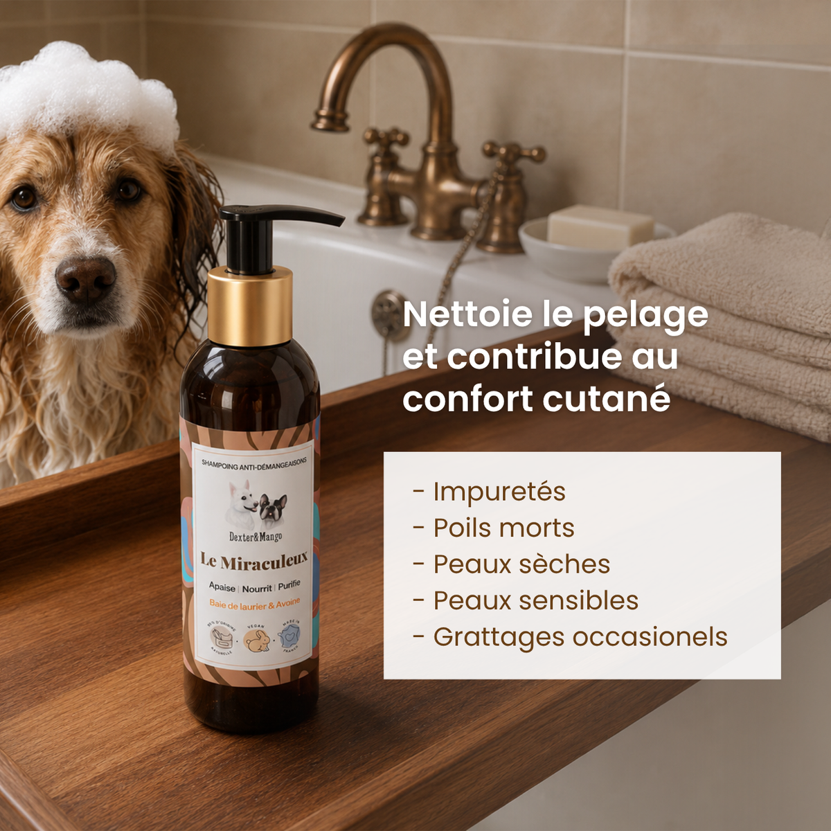 Shampoing Le Miraculeux : confort des peaux sensibles