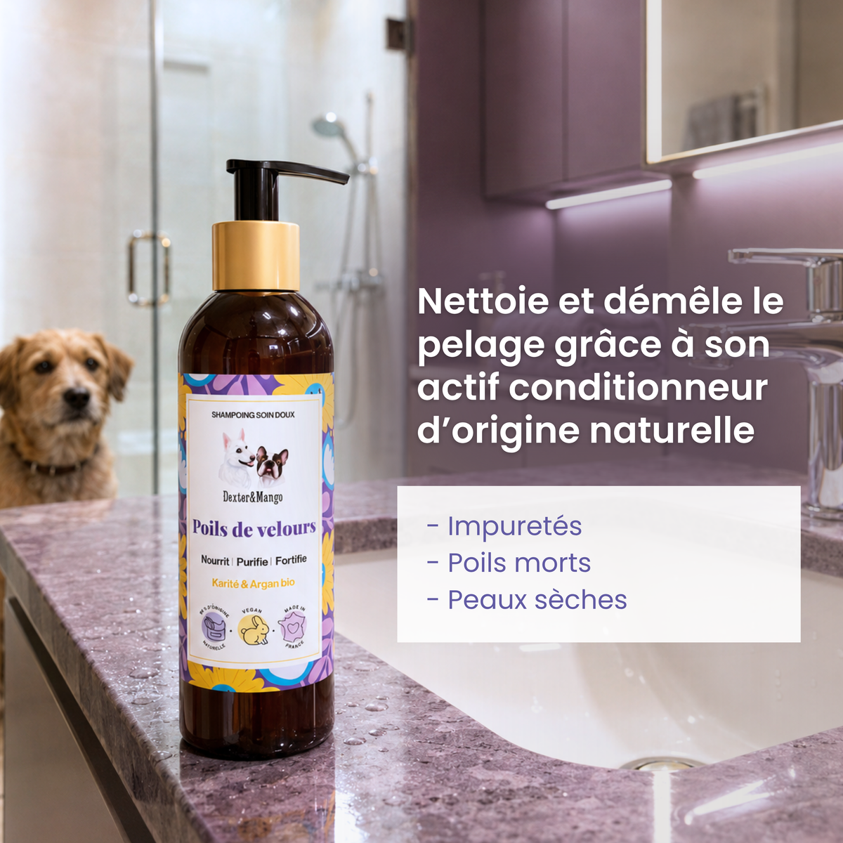 Shampoing Poils de velours : Soin doux