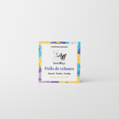 Shampoing Poils de velours solide : Soin doux