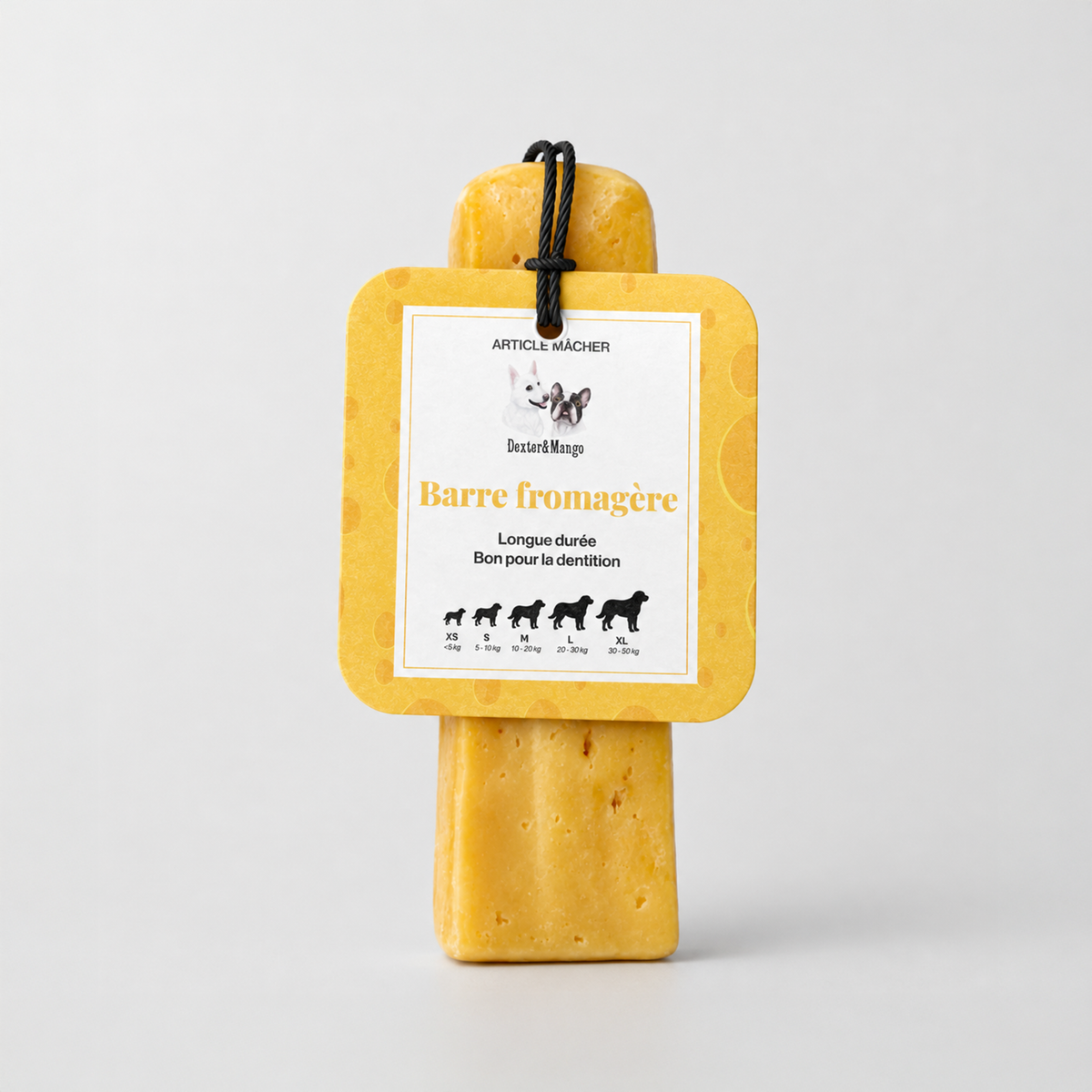 Barre fromagère : La mastication longue durée pour chien