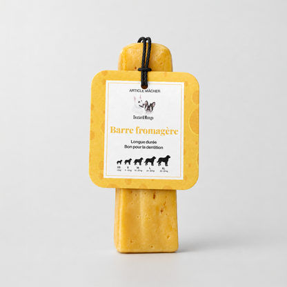 Barre fromagère : La mastication longue durée pour chien