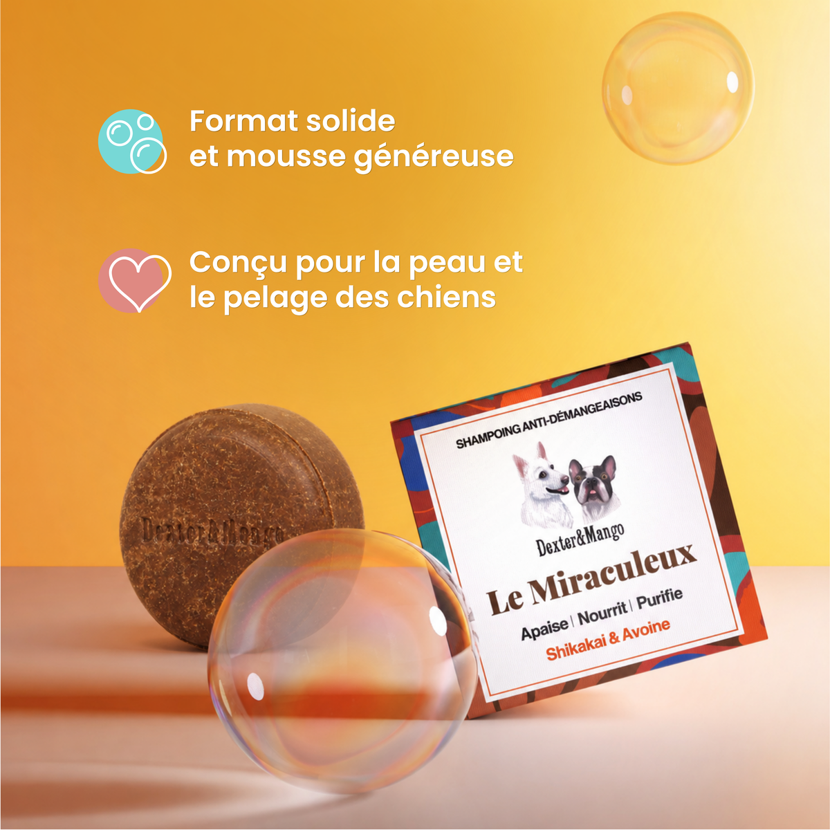 Shampoing Le Miraculeux solide : Confort cutané