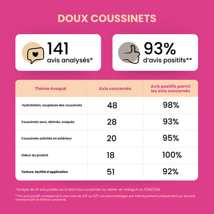 Coussinet de chien abimé : Stick Doux coussinets