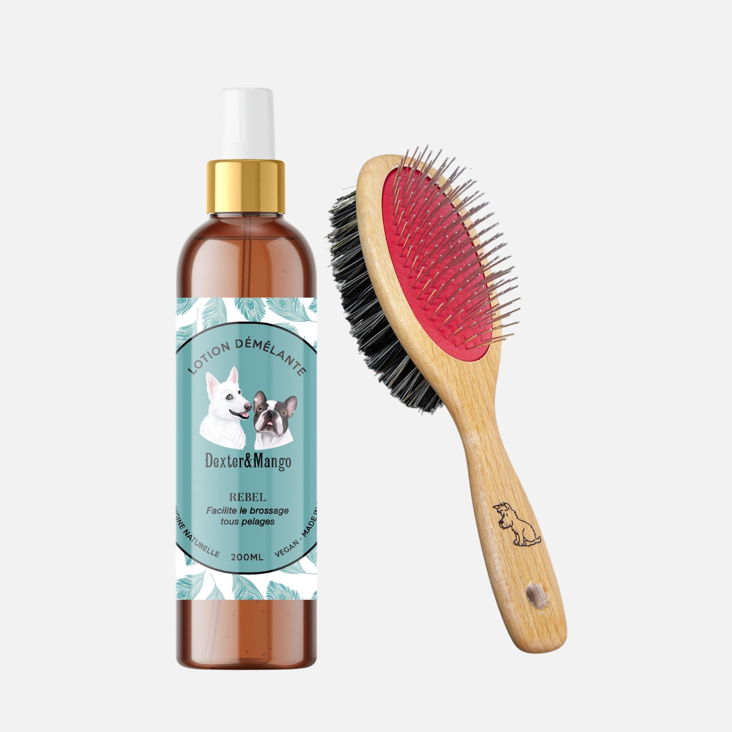 Pack Rebel + Brosse en bois