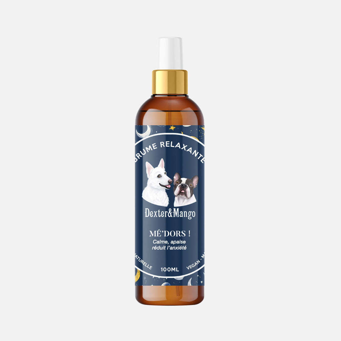 Brume relaxante pour chien Dexter & Mango en flacon spray 100 ml